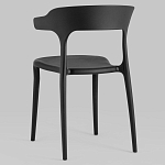 Черный стул из прочного PP-пластика JORIS варинант исполнения - 4 | Loft Concept в Краснодаре