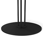 Стол журнальный с круглой бело-голубой столешницей из стекла White and Blue Marble варинант исполнения - 4 | Loft Concept в Краснодаре