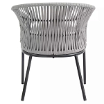 Кресло с декоративным плетением на спинке и подлокотниках Armchair Weaving варинант исполнения - 4 | Loft Concept в Краснодаре