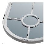 Зеркало-окно с арочным силуэтом в венецианском стиле Venetian White Mirror варинант исполнения - 2 | Loft Concept в Краснодаре