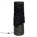 Напольная лампа черная с текстильными элементами "ЯРВИ" варинант исполнения - 8 | Loft Concept в Краснодаре