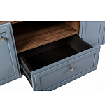 ТВ-тумба серая из массива бука с 2-мя дверками и ящиком Wenge Light варинант исполнения - 6 | Loft Concept в Краснодаре