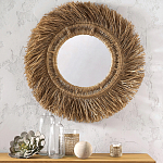 Зеркало из ротанга и сизаля WICKER MIRROR 100 варинант исполнения - 3 | Loft Concept в Краснодаре