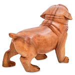 Статуэтка деревянная в виде собаки Balinese Dog варинант исполнения - 2 | Loft Concept в Краснодаре