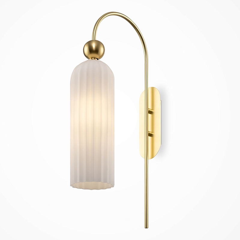 Бра Maytack c Белым Плафоном  Золотой Белый в Краснодаре | Loft Concept 