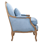 Кресло Ava Classical Armchair light blue velour варинант исполнения - 2 | Loft Concept в Краснодаре