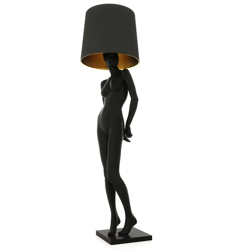 Лампа MANNEQUIN LAMP с абажуром женственность в деталях Глянцевый черный Черный матовый Глянцевый белый Белый матовый Серый Золотой Красный Шампань в Краснодаре | Loft Concept 