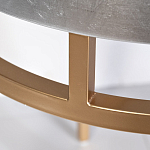 Столик журнальный серебристый с круглой столешницей Showing Refinement варинант исполнения - 2 | Loft Concept в Краснодаре