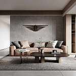 Люстра в виде распахнутых крыльев из тонких металлических планок Flight of Freedom варинант исполнения - 8 | Loft Concept в Краснодаре