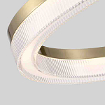 Люстра подвесная круглая светодиодная с золотым каркасом Ring Horizontal варинант исполнения - 2 | Loft Concept в Краснодаре