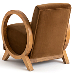 Кресло с круглыми деревянными подлокотниками Modesto Chair варинант исполнения - 4 | Loft Concept в Краснодаре