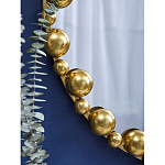 Зеркало круглое в фактурной золотистой раме из металла Mirror Golden Placer варинант исполнения - 4 | Loft Concept в Краснодаре