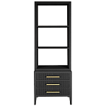 Этажерка Primo с ящиками шпон Черный дуб варинант исполнения - 1 | Loft Concept в Краснодаре