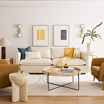 Журнальный стол с круглой деревянной столешницей Urban Style Space варинант исполнения - 4 | Loft Concept в Краснодаре