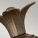 Бра для ванных комнат с прозрачным стеклянным плафоном в форме ананаса и декоративным основанием с рельефным узором Hinkley варинант исполнения - 8 | Loft Concept в Краснодаре