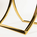 Кофейный столик на подстолье золотого цвета Noelle варинант исполнения - 5 | Loft Concept в Краснодаре