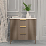 Комод коричневый с 3-мя ящиками на 4-х ножках Harper Line варинант исполнения - 1 | Loft Concept в Краснодаре