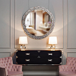 Настольная лампа с кремовым абажуром на граненном основании Crystal Facets варинант исполнения - 2 | Loft Concept в Краснодаре