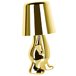 Настольная лампа фигурная золотого цвета с гладким абажуром Высота 19 см Sophia варинант исполнения - 4 | Loft Concept в Краснодаре