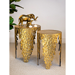 Столик дизайнерский Copper streaks варинант исполнения - 8 | Loft Concept в Краснодаре