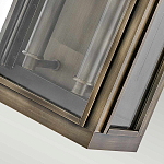 Настенный фонарь прямоугольной формы цвета состаренная латунь с двумя лампами Hinkley варинант исполнения - 3 | Loft Concept в Краснодаре