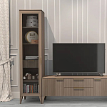 Витрина левая 1-дверная с ящиком и 5-ю полками Harper Line варинант исполнения - 3 | Loft Concept в Краснодаре