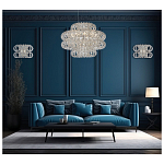 Люстра круглая с россыпью хрусталя Perfection of Diamonds варинант исполнения - 3 | Loft Concept в Краснодаре