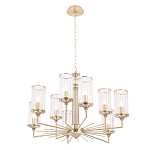 Люстра с 9-ю цилиндрическими стеклянными плафонами Jeanette варинант исполнения - 2 | Loft Concept в Краснодаре