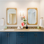 Зеркало прямоугольной металлической рамой с эффектом состаривания Accommodation варинант исполнения - 1 | Loft Concept в Краснодаре