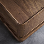 Прикроватный деревянный столик с 2-мя ящиками Moon Walnut Furniture варинант исполнения - 4 | Loft Concept в Краснодаре