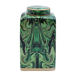 Ваза с малахитовым узором MALACHITE варинант исполнения - 1 | Loft Concept в Краснодаре