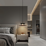 Подвесной светильник черного цвета из металла Obsidian Touch варинант исполнения - 5 | Loft Concept в Краснодаре