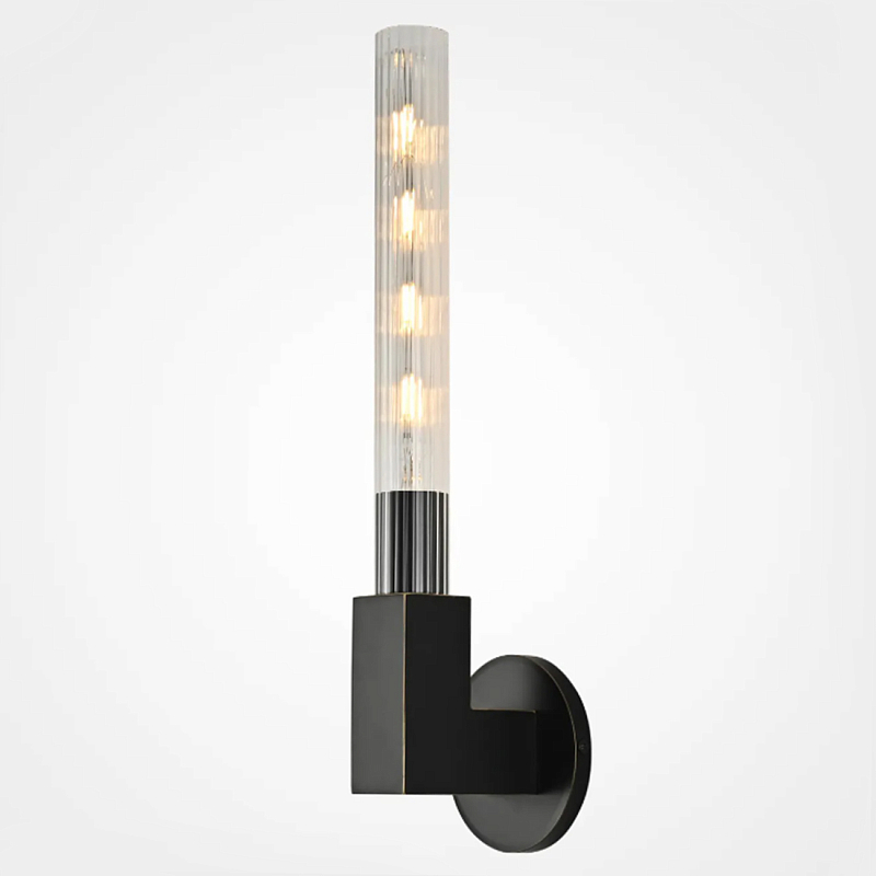 Бра CANNELLE wall lamp SINGLE Sconces Black Черный Прозрачное Стекло в Краснодаре | Loft Concept 