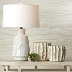 Настольная лампа с корпусом в форме вазы и белым абажуром Lots of Strokes варинант исполнения - 4 | Loft Concept в Краснодаре