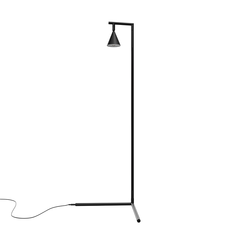 Напольный торшер светодионый Stripe 3000К 20Вт Черный в Краснодаре | Loft Concept 