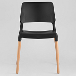 Пластиковый стул на ножках из массива бука Ferret Black 4 шт варинант исполнения - 2 | Loft Concept в Краснодаре