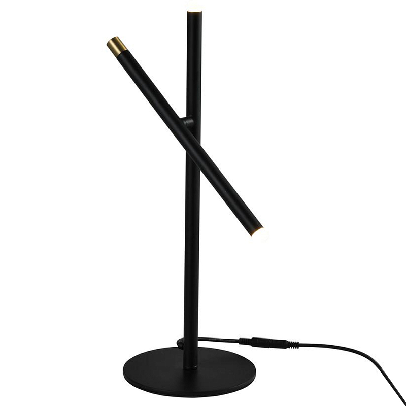 Настольная лампа светодиодная черная Black Light Ray Белый Черный Настольная лампа светодиодная черная Black Light Ray Белый Черный в Краснодаре | Loft Concept