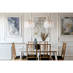 Люстра с подвесными рифлеными стеклянными трубками Nembus варинант исполнения - 23 | Loft Concept в Краснодаре