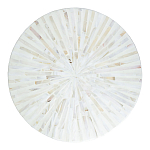 Столик с инкрустацией с перламутровым узором Dominic White варинант исполнения - 2 | Loft Concept в Краснодаре