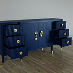 Большой Комод-буфет Elsa Dreams Blue с ящиками варинант исполнения - 1 | Loft Concept в Краснодаре