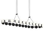 Люстра овальная с круглыми светодиодными источниками света Maxine Light варинант исполнения - 8 | Loft Concept в Краснодаре