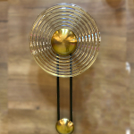 Бра с круглым рифленым плафоном янтарного цвета Savio Glass Disc Light варинант исполнения - 2 | Loft Concept в Краснодаре