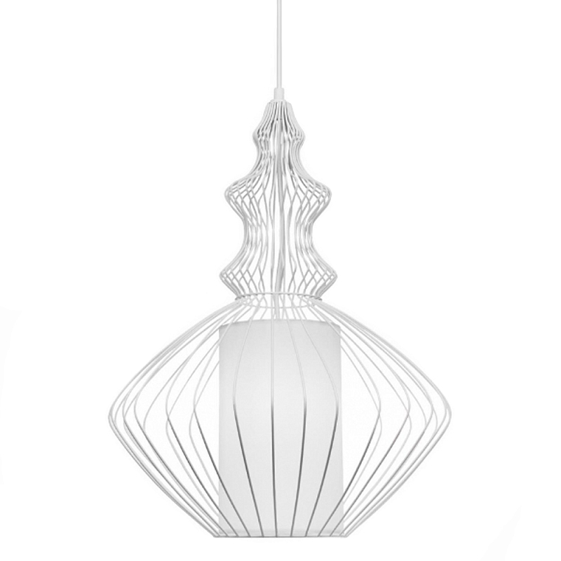 Подвесной светильник Wire Dream Pendant 2 Белый Белый Подвесной светильник Wire Dream Pendant 2 Белый Белый в Краснодаре | Loft Concept