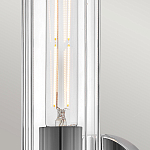 Бра для ванных комнат с прозрачным цилиндрическим плафоном на круглом основании Hinkley варинант исполнения - 10 | Loft Concept в Краснодаре