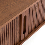 ТВ-тумба с двумя раздвижными дверцами Toinette Brown TV Stand варинант исполнения - 5 | Loft Concept в Краснодаре