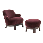 Премиальное Кресло с пуфом Turin варинант исполнения - 1 | Loft Concept в Краснодаре