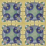 Плитка дизайнерская с узором Экипаж варинант исполнения - 2 | Loft Concept в Краснодаре