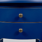 Синяя тумба на фигурных ножках Shelby варинант исполнения - 3 | Loft Concept в Краснодаре