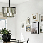 Люстра круглая с подвесками из натурального перламутра Nacre варинант исполнения - 3 | Loft Concept в Краснодаре