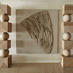 Декор настенный в Эко стиле рафия Malibu wall panel варинант исполнения - 2 | Loft Concept в Краснодаре